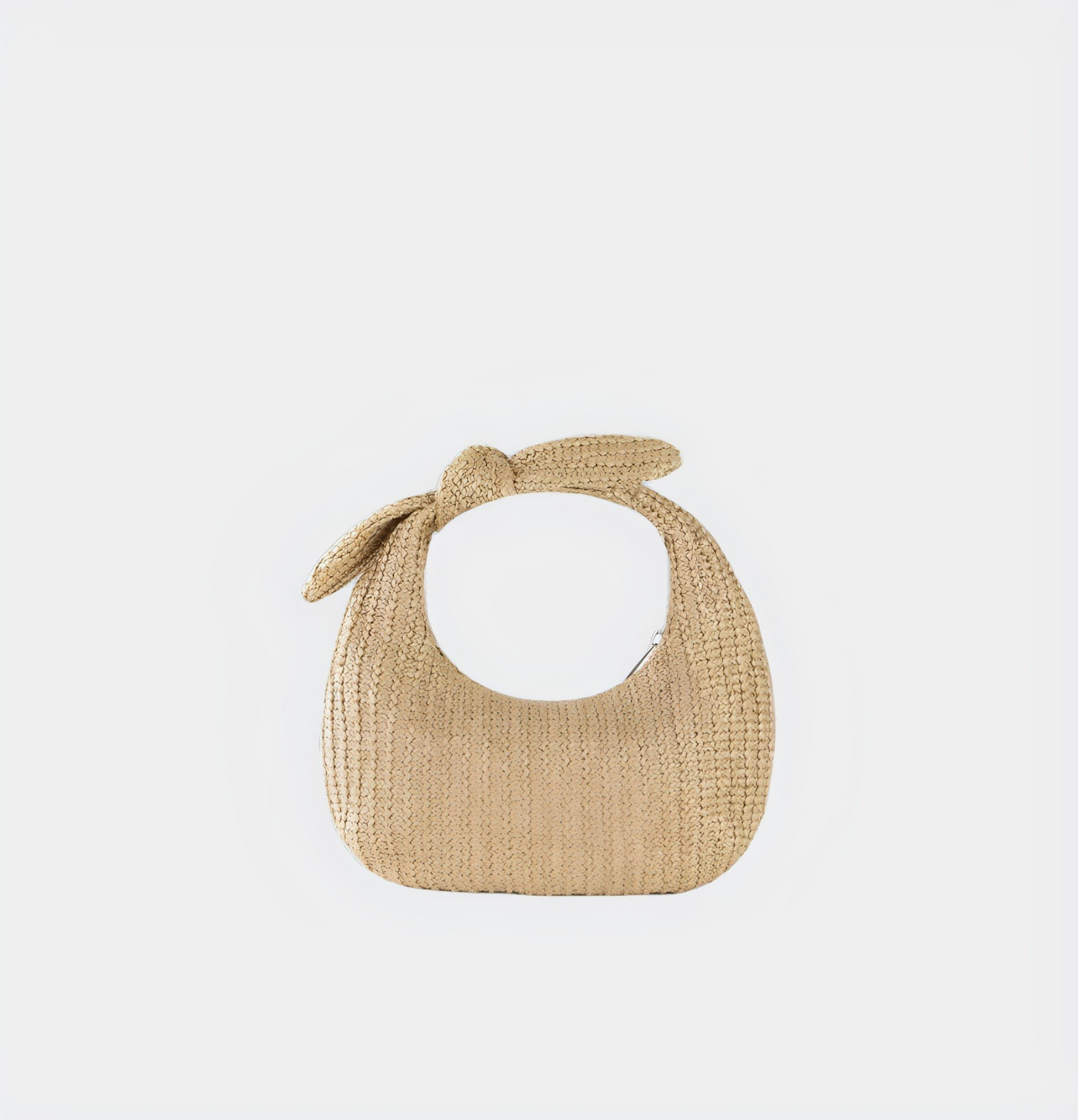 Chic Woven Knot Handle Bag