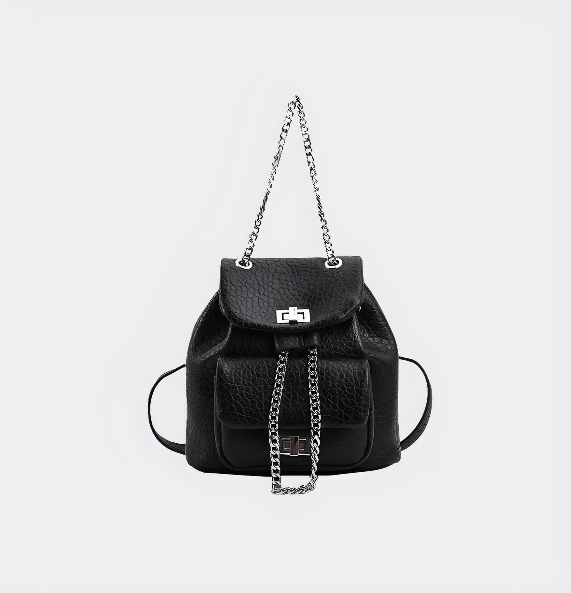 Small Chain Strap Convertible Backpack