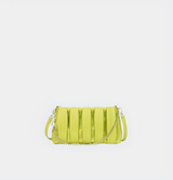 Pleated Chain Strap Shoulder Bag