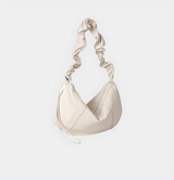 Ruffle Soft Leather Underarm Bag