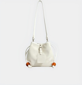 Satin Leather One-Shoulder Crossbody Bag