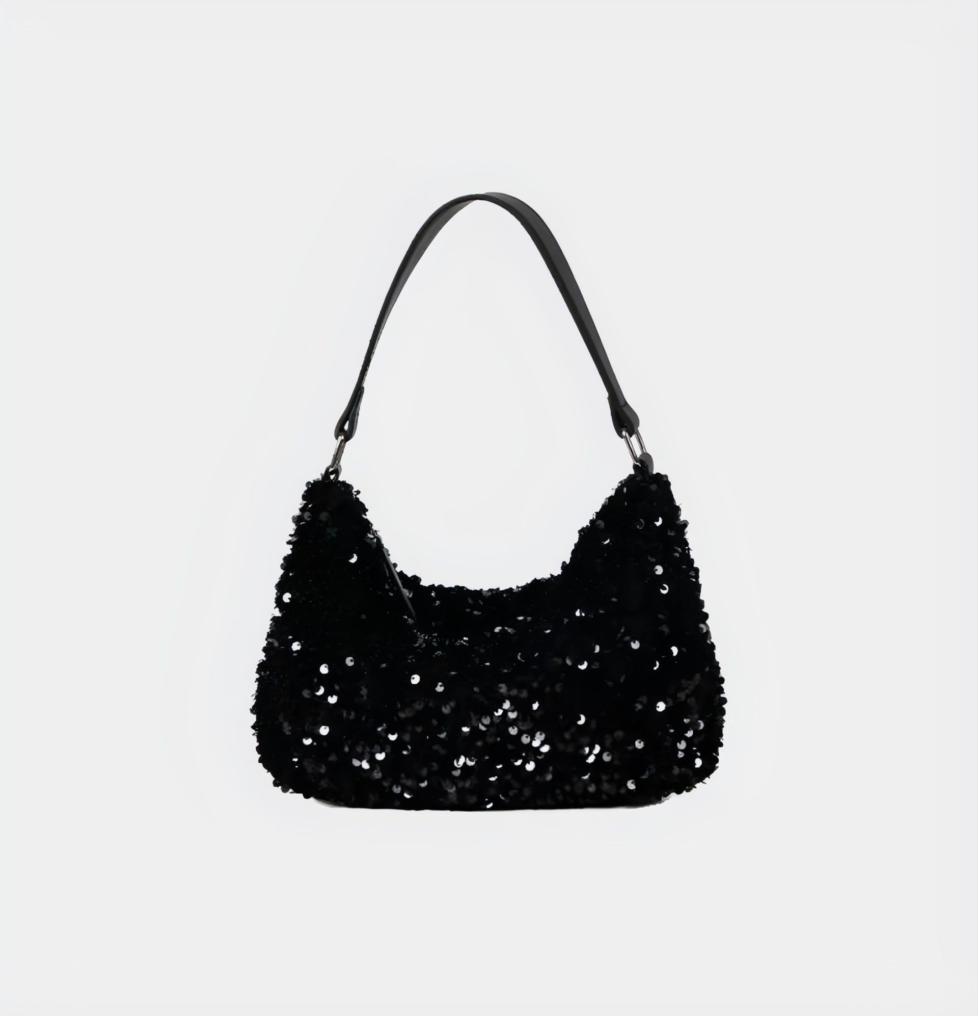 Sparkling Sequined Shoulder Handbag