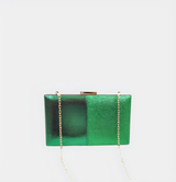 Glamorous Two-Tone Metallic Clutch