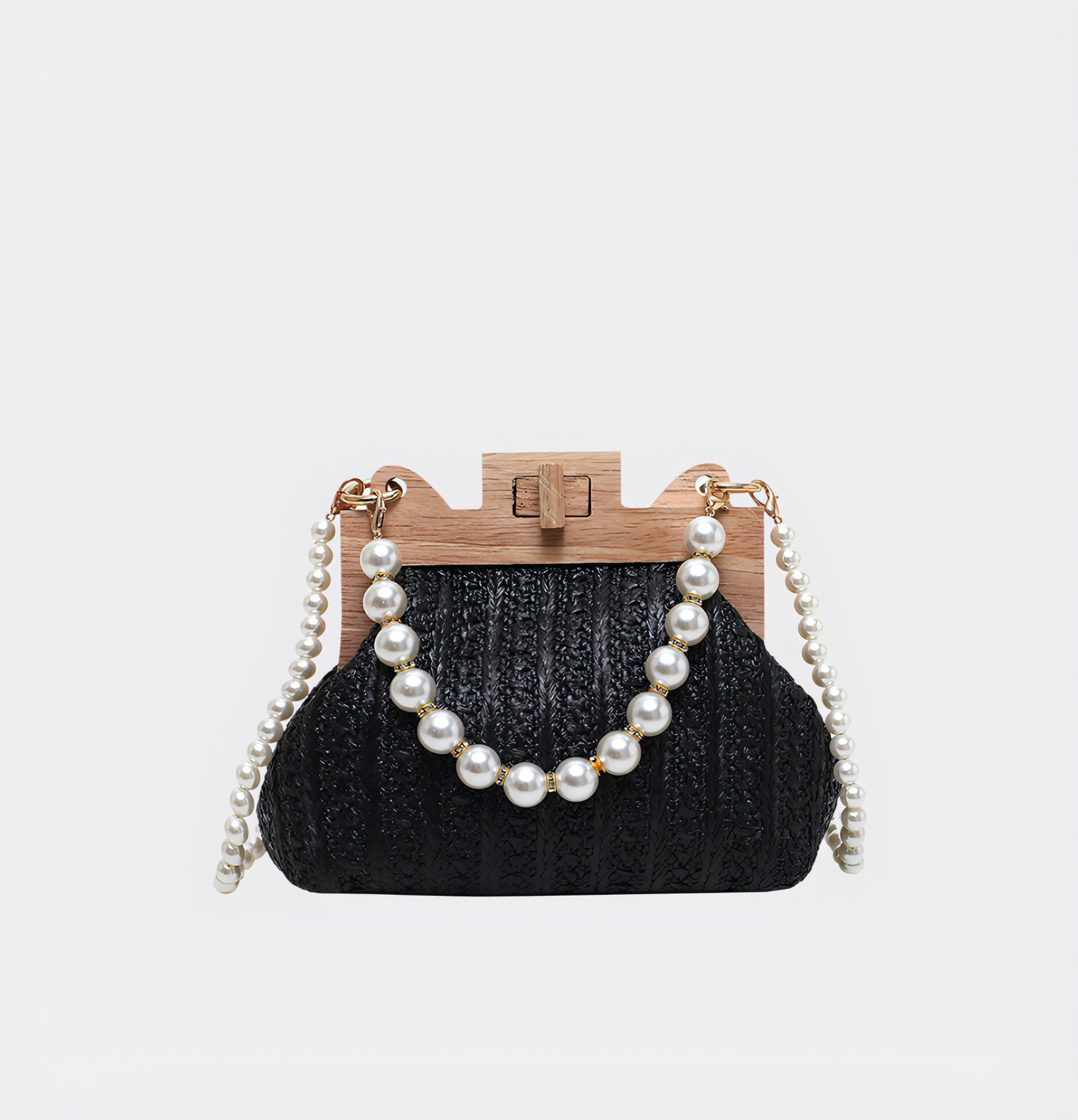 Pearl Chain Over The Shoulder Bag