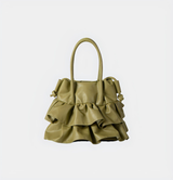 Ruffled Casual All-Match Messenger Handbag