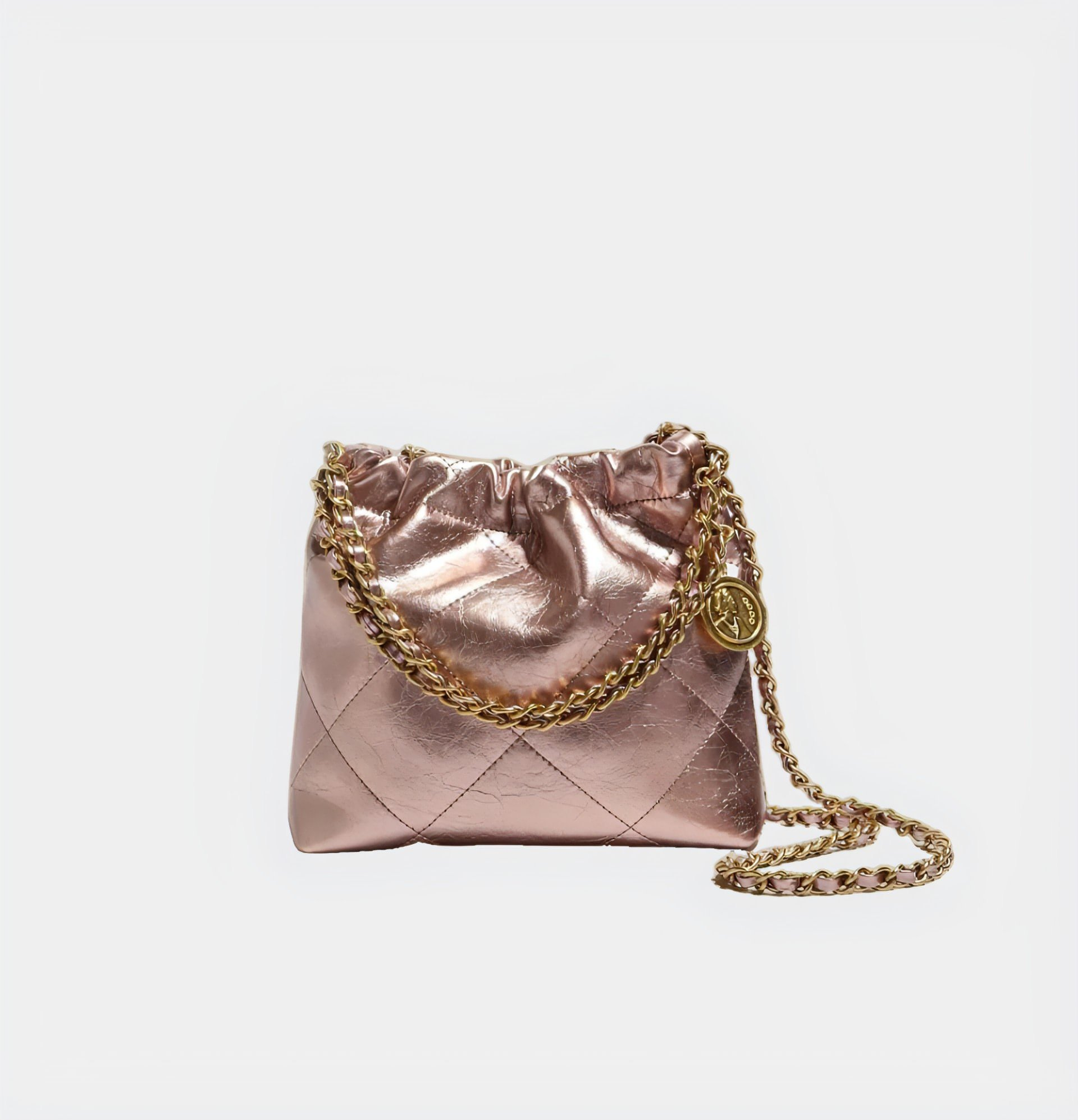 Gold Chain Laqué Shoulder Bag