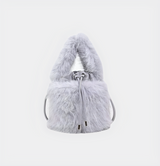 Plush Drawstring Shoulder Bag