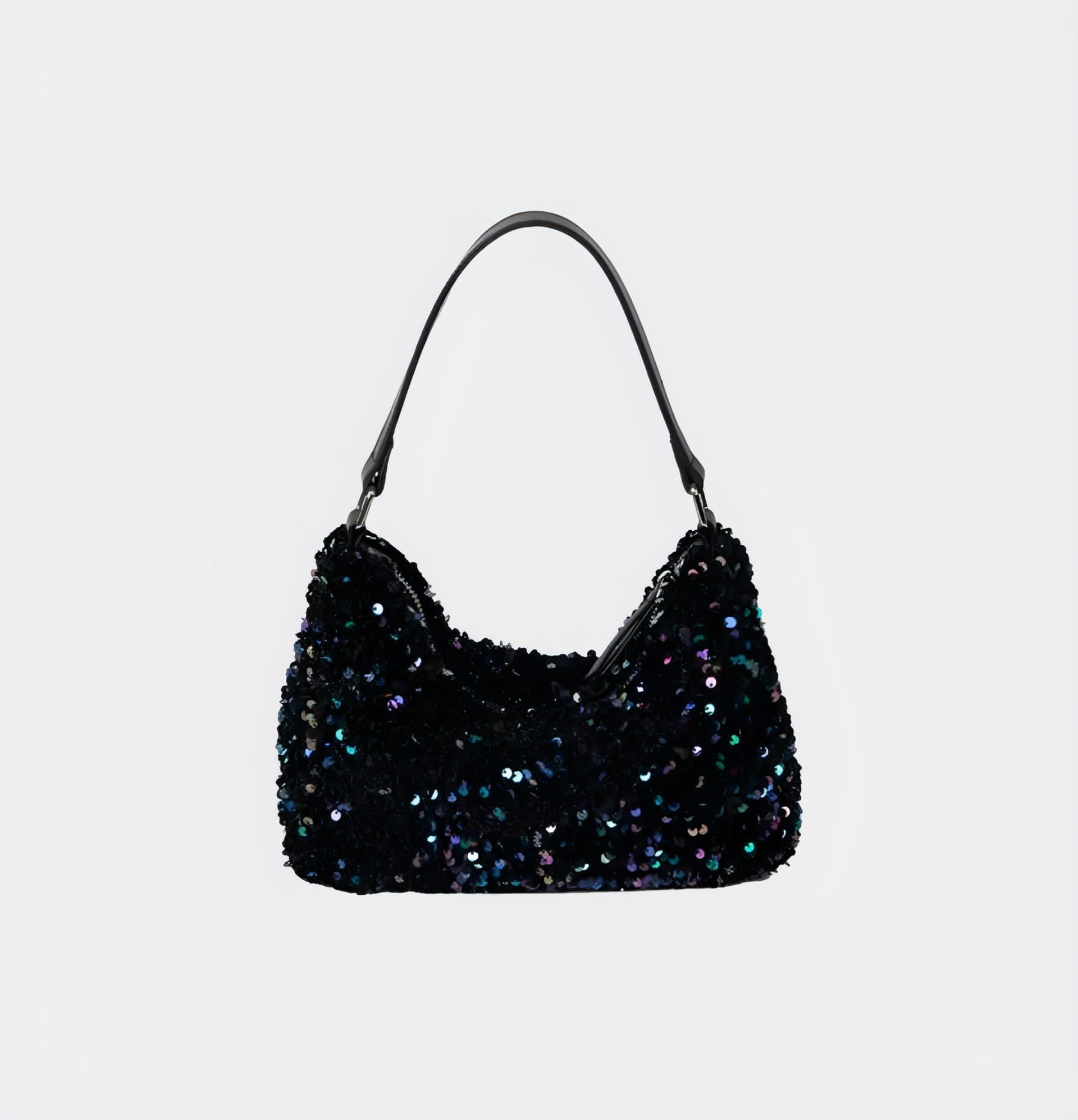 Sparkling Sequined Shoulder Handbag