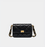 Gold Chain Castle Cowhide Shoulder Bag