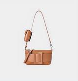 Buckle Accent Shoulder Bag