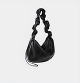 Ruffle Soft Leather Underarm Bag