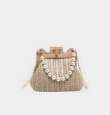 Pearl Chain Over The Shoulder Bag