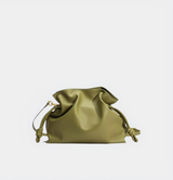 Soft Cowhide Drawstring Shoulder Bag