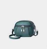 Small Round Multi-Pocket Shoulder Crossbody Bag