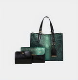 Three-Piece Python One-Shoulder Bag