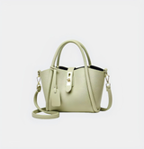 Elegant Shoulder Tote with Gold Accent