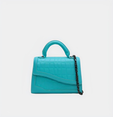 Elegant Textured Structured Handbag