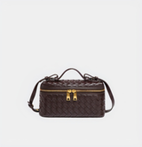 Elegant Woven Boxy Crossbody Bag