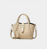 Elegant Shoulder Tote with Gold Accent