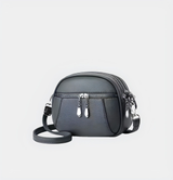 Small Round Multi-Pocket Shoulder Crossbody Bag