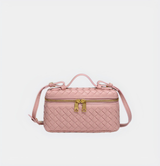 Elegant Woven Boxy Crossbody Bag