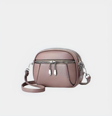 Small Round Multi-Pocket Shoulder Crossbody Bag