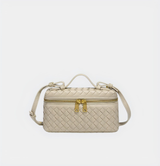 Elegant Woven Boxy Crossbody Bag