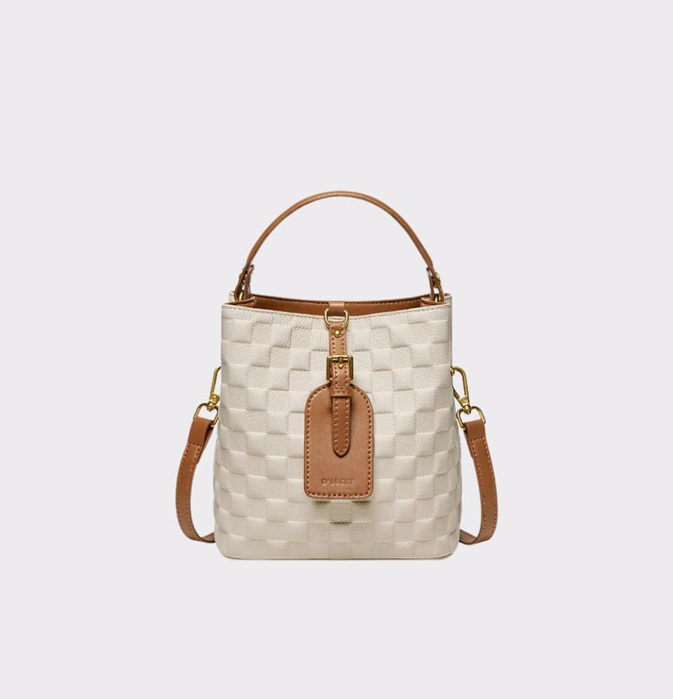 Textured Square Shoulder Bag
